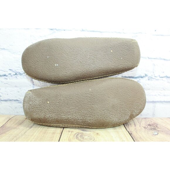 LL Bean Handsewn Slippers Flannel Lined Acorn Size 8 M - Picture 7 of 9